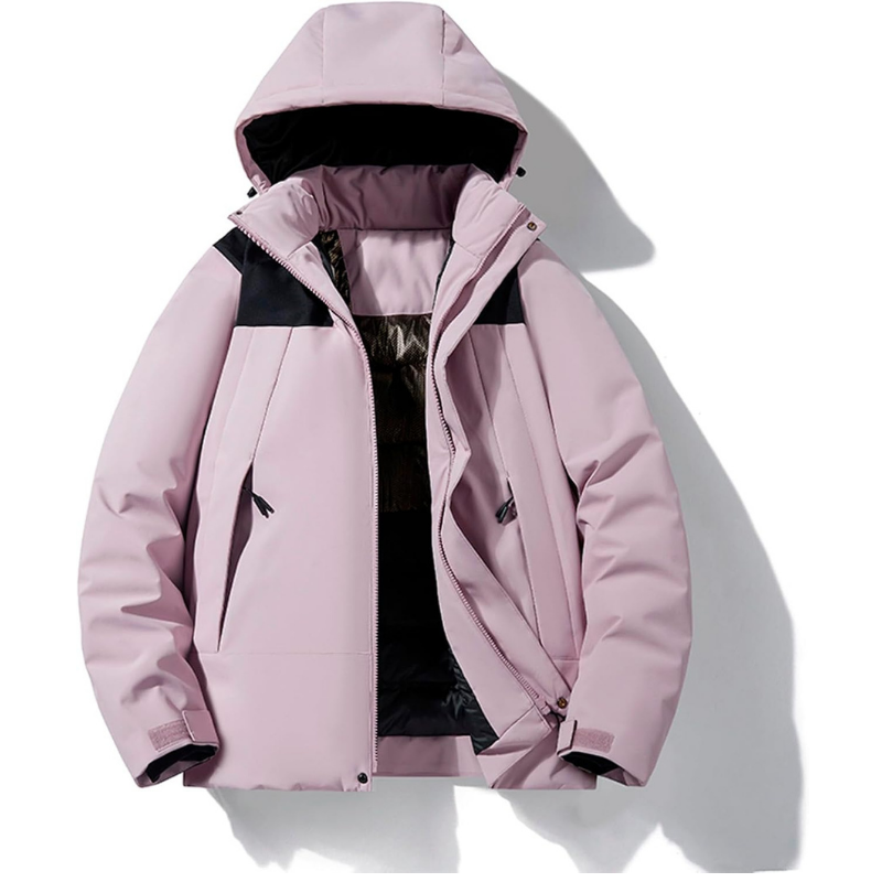 Men's Jacket with Hood and Pockets