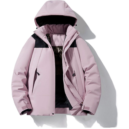 Men's Jacket with Hood and Pockets