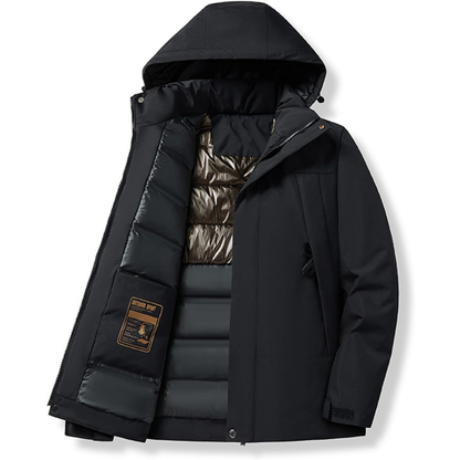 Men's Jacket with Hood and Pockets