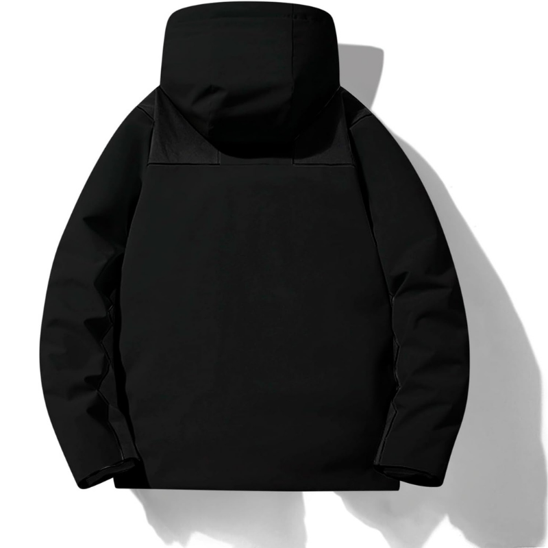 Men's Jacket with Hood and Pockets