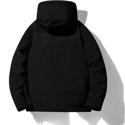 Men's Jacket with Hood and Pockets