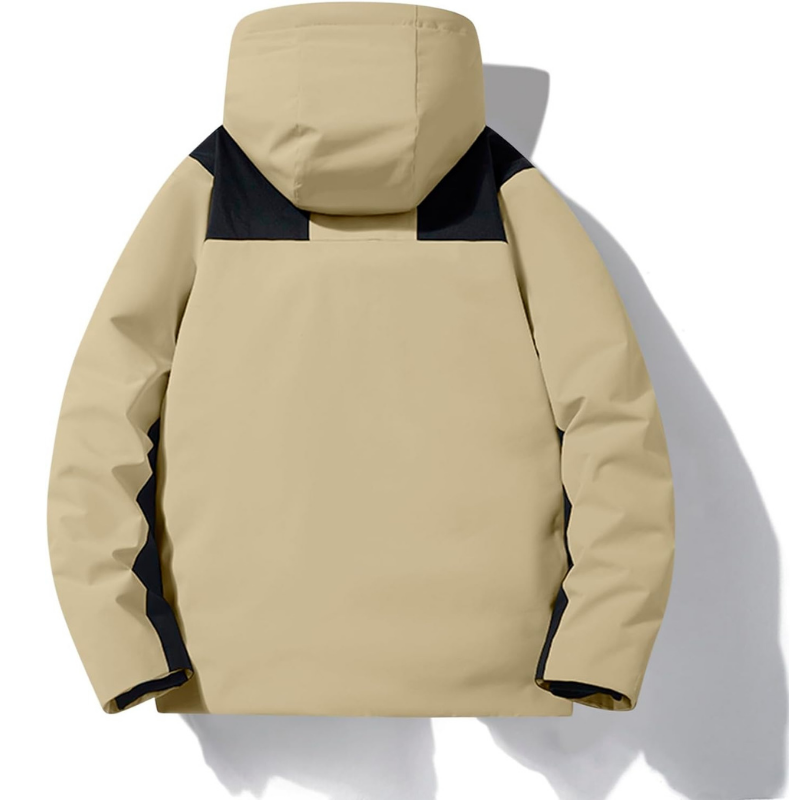Men's Jacket with Hood and Pockets