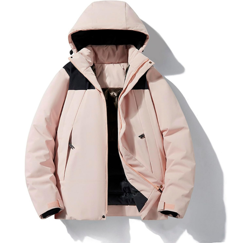 Men's Jacket with Hood and Pockets