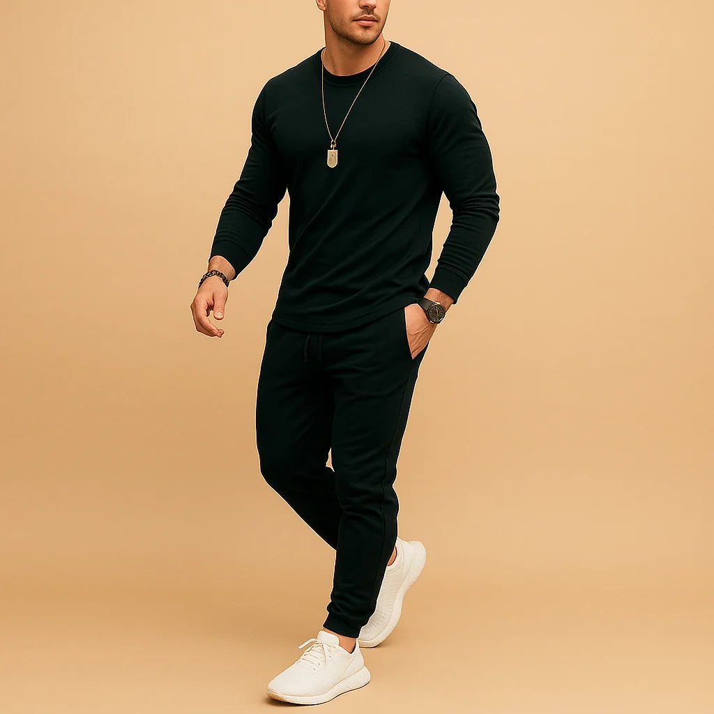 Men's Jogger and Hoodie Set - Slim Fit Comfortable Style