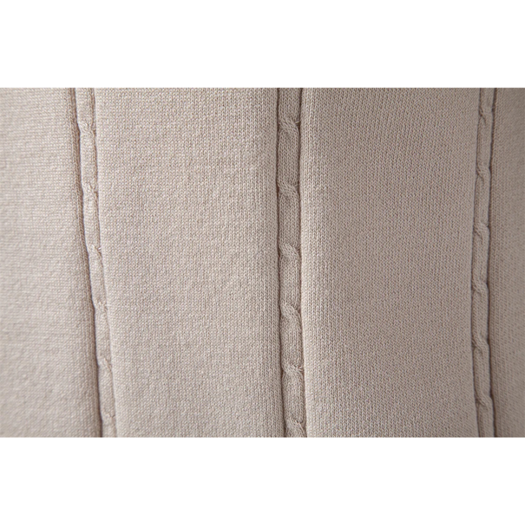 Men's Knit Polo Shirt with Vertical Texture