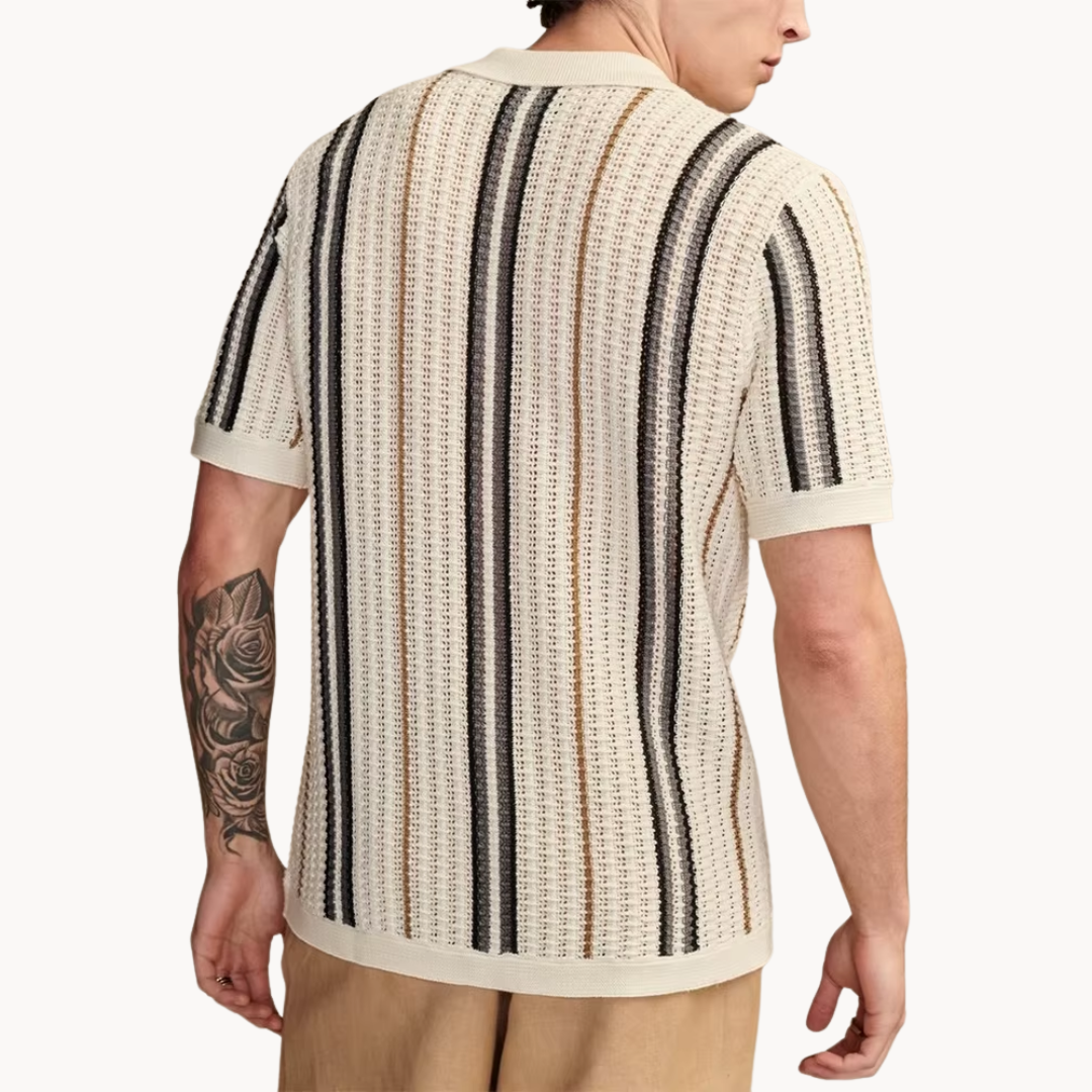 Men's Knit Revere Collar Shirt