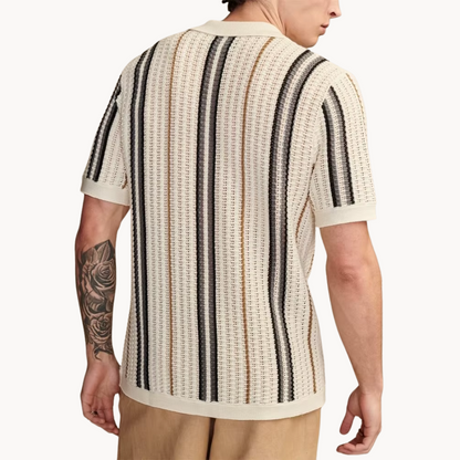 Men's Knit Revere Collar Shirt