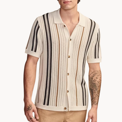 Men's Knit Revere Collar Shirt