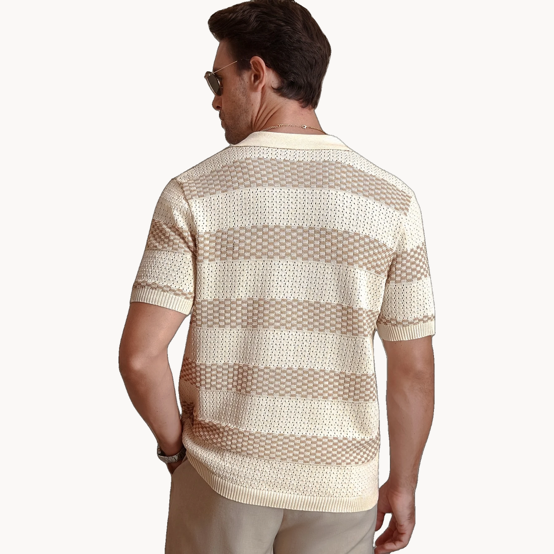 Men's Knitted Polo Shirt