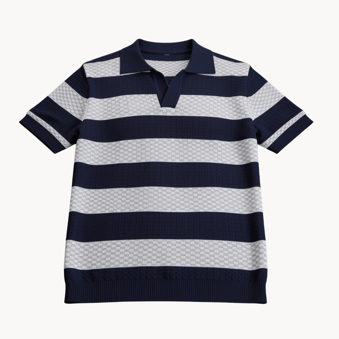 Men's Knitted Polo Shirt