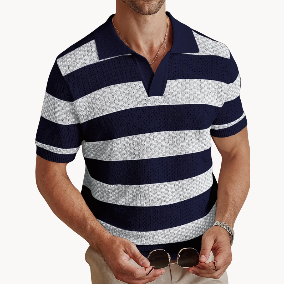 Men's Knitted Polo Shirt