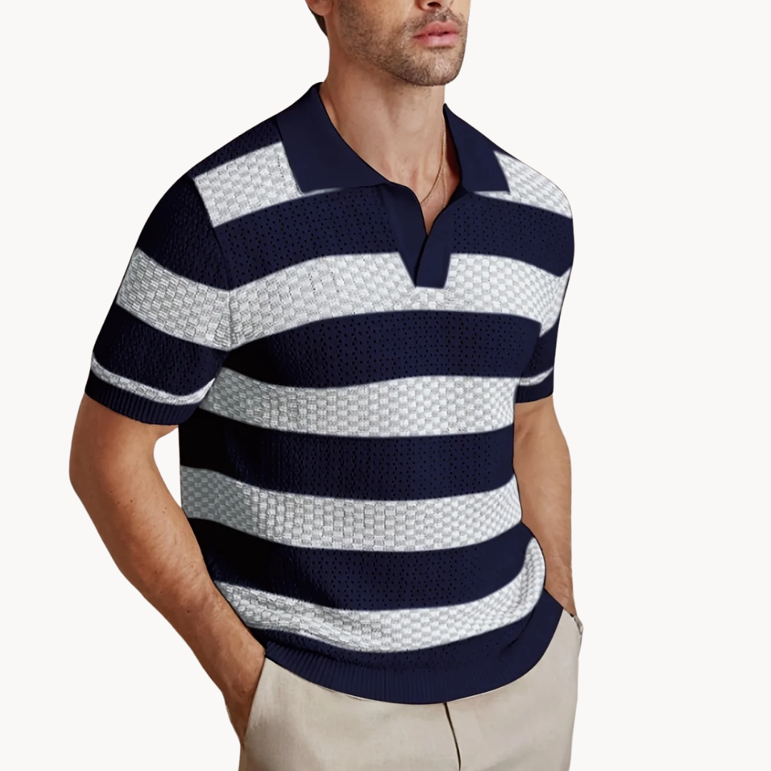 Men's Knitted Polo Shirt