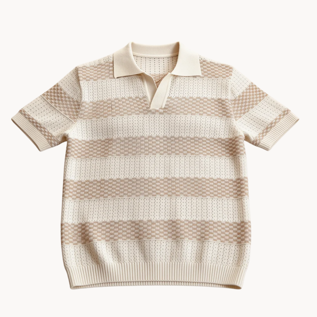 Men's Knitted Polo Shirt