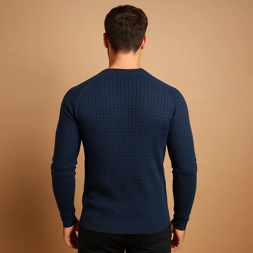 Men's Knitted Round Neck Sweater