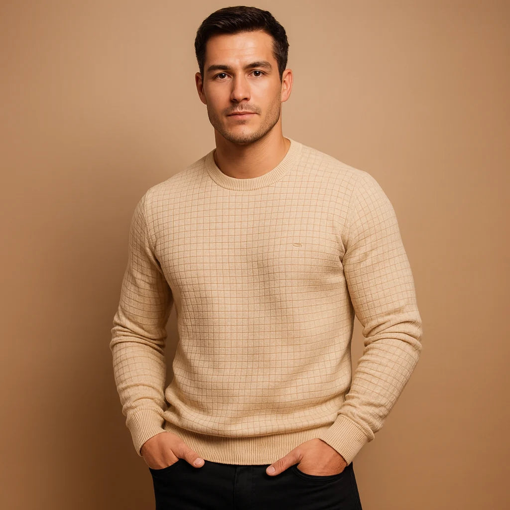 Men's Knitted Round Neck Sweater
