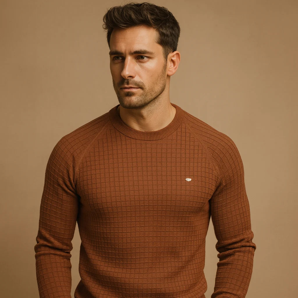 Men's Knitted Round Neck Sweater
