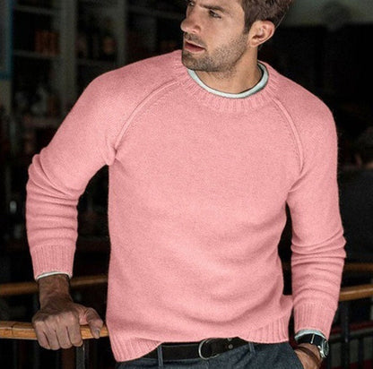 Men's Knitted Sweater Classic Fit for Warmth and Comfort