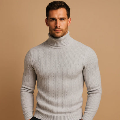 Men's Knitted Winter Turtleneck Sweater