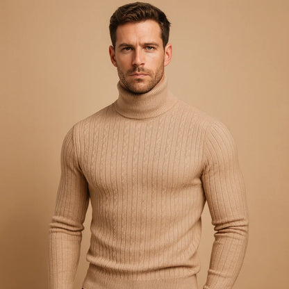 Men's Knitted Winter Turtleneck Sweater