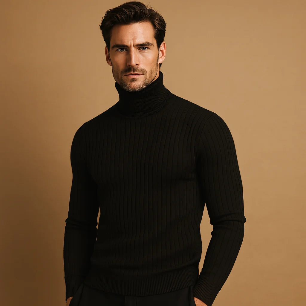 Men's Knitted Winter Turtleneck Sweater