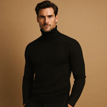 Men's Knitted Winter Turtleneck Sweater