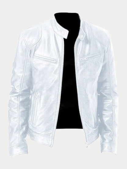 Men's Leather Biker Jacket