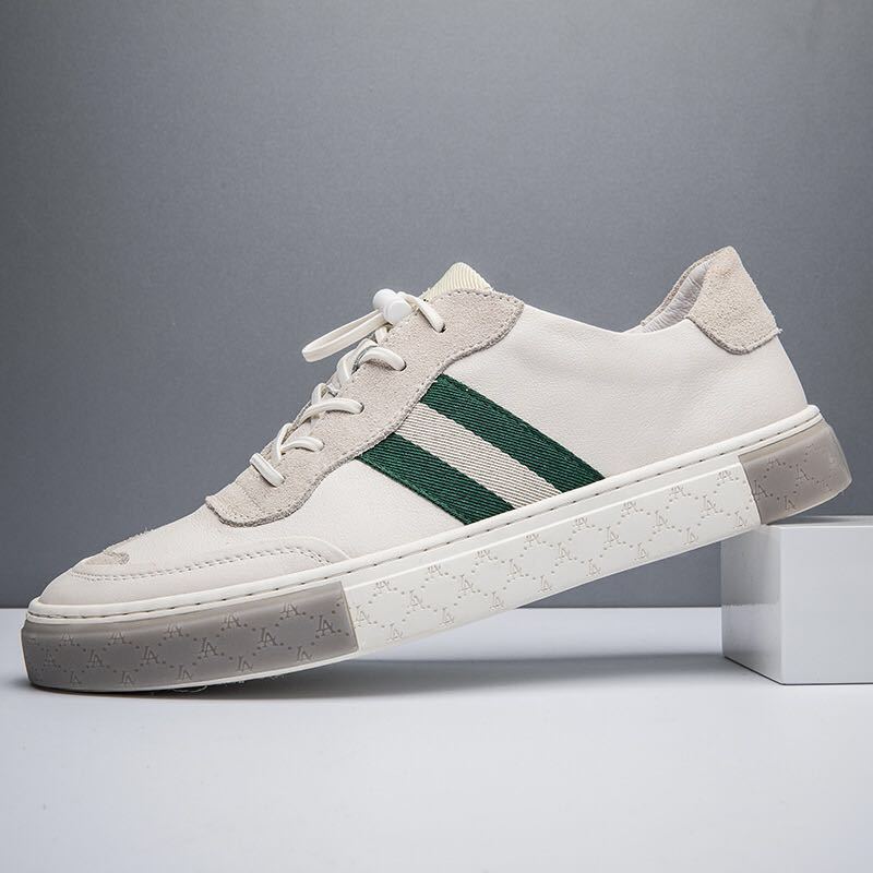 Men's Leather Casual Sneakers - Comfortable Everyday Trainers