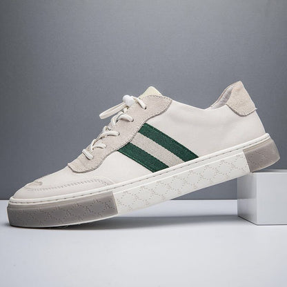 Men's Leather Casual Sneakers - Comfortable Everyday Trainers
