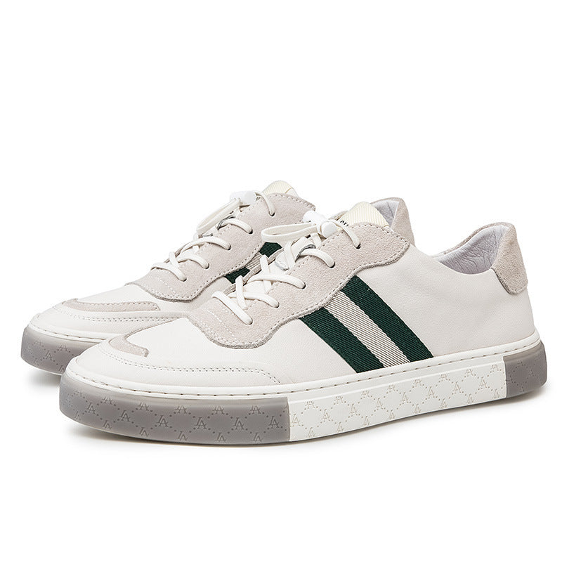 Men's Leather Casual Sneakers - Comfortable Everyday Trainers