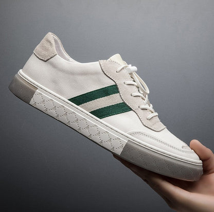 Men's Leather Casual Sneakers - Comfortable Everyday Trainers
