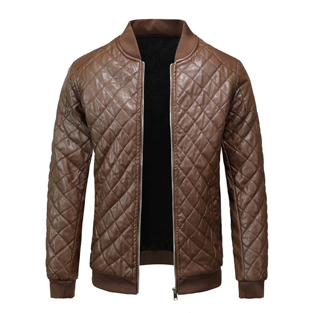 Men's Leather Jacket Classic Design