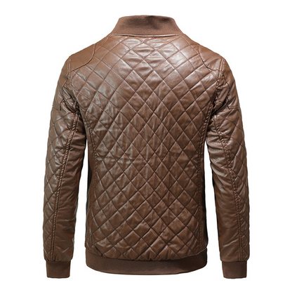 Men's Leather Jacket Classic Design