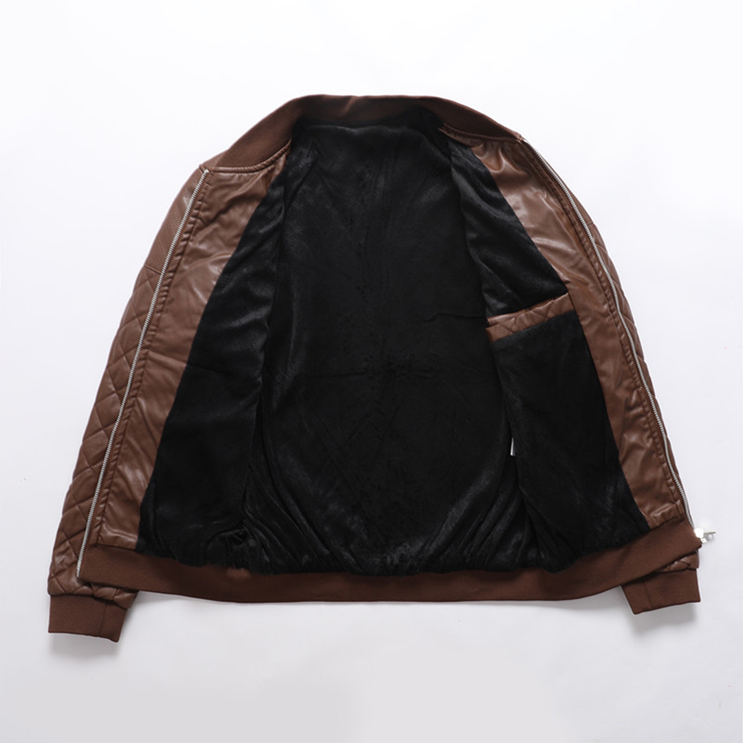 Men's Leather Jacket Classic Design