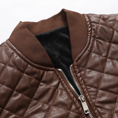Men's Leather Jacket Classic Design