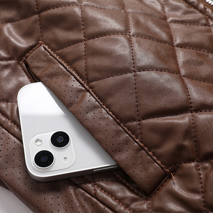 Men's Leather Jacket Classic Design