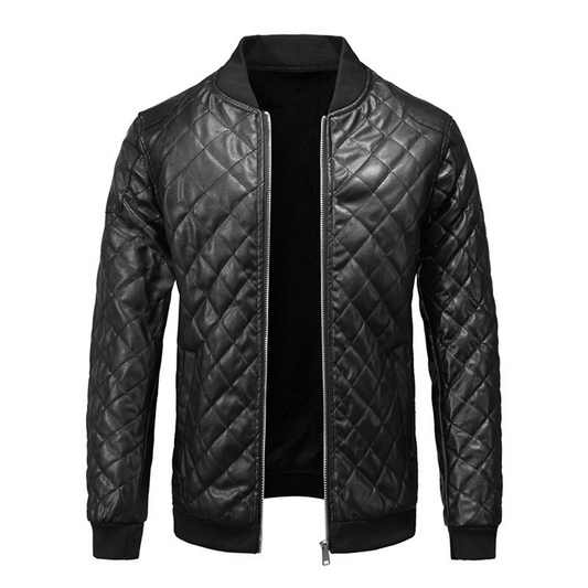 Men's Leather Jacket Classic Design
