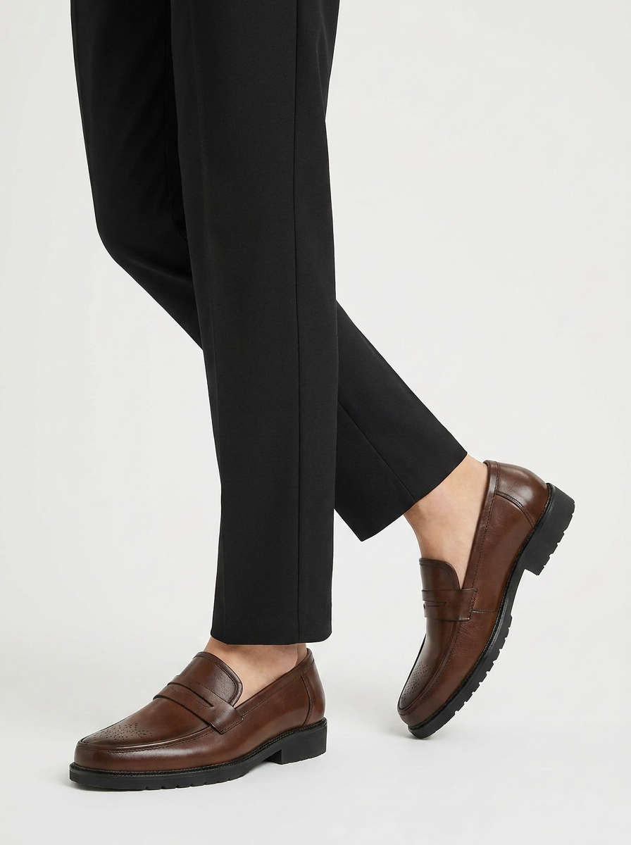 Men's Leather Penny Loafers