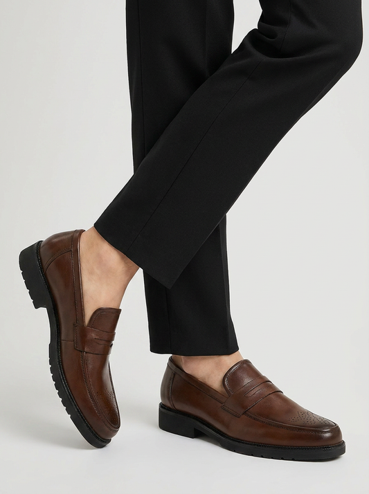 Men's Leather Penny Loafers