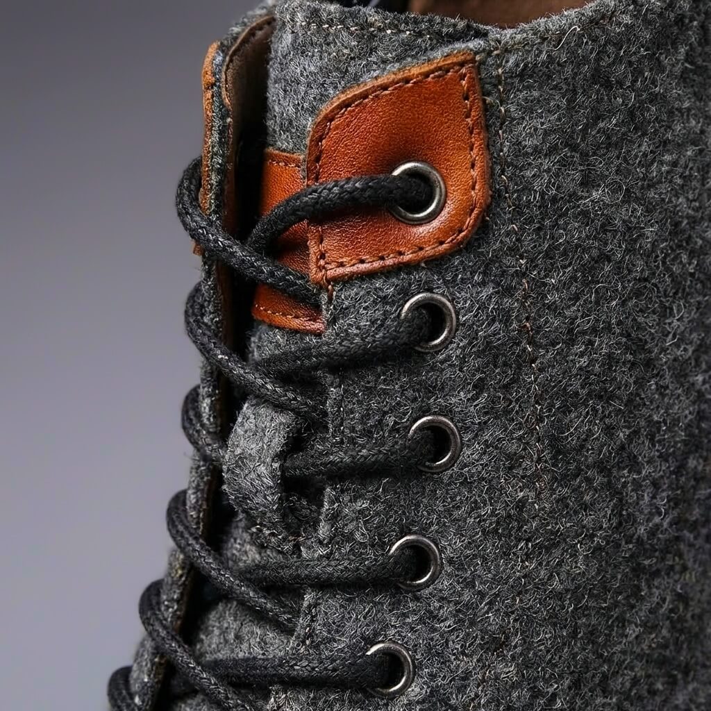 Men's Leather Wool Winter Boots