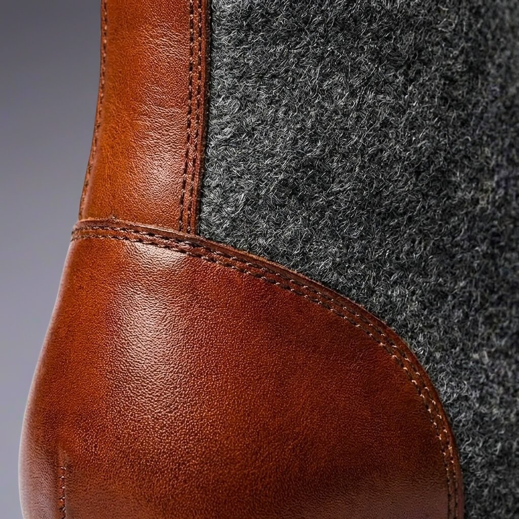 Men's Leather Wool Winter Boots