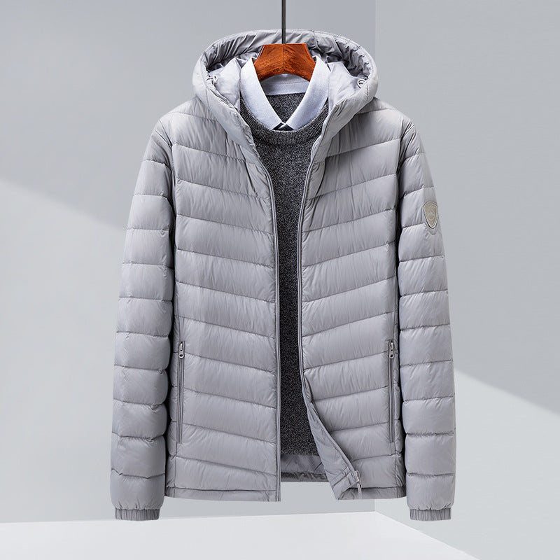 Men's Light Hooded Down Jacket
