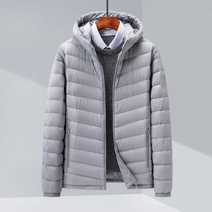 Men's Light Hooded Down Jacket