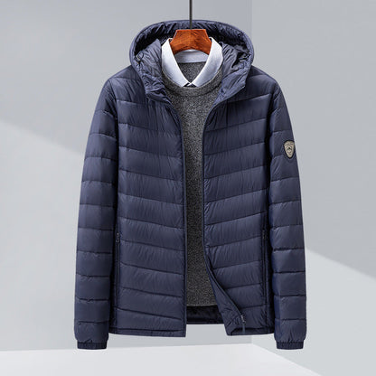 Men's Light Hooded Down Jacket