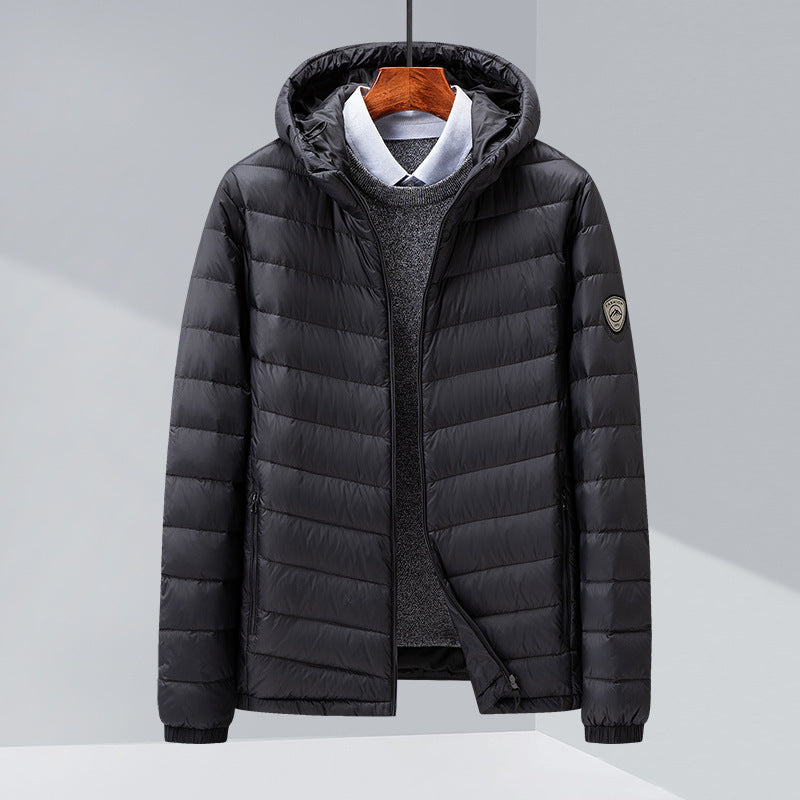 Men's Light Hooded Down Jacket