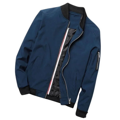 Men's Lightweight Bomber Jacket with Zipper