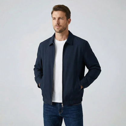 Men's Lightweight Bomber Jacket with Zipper