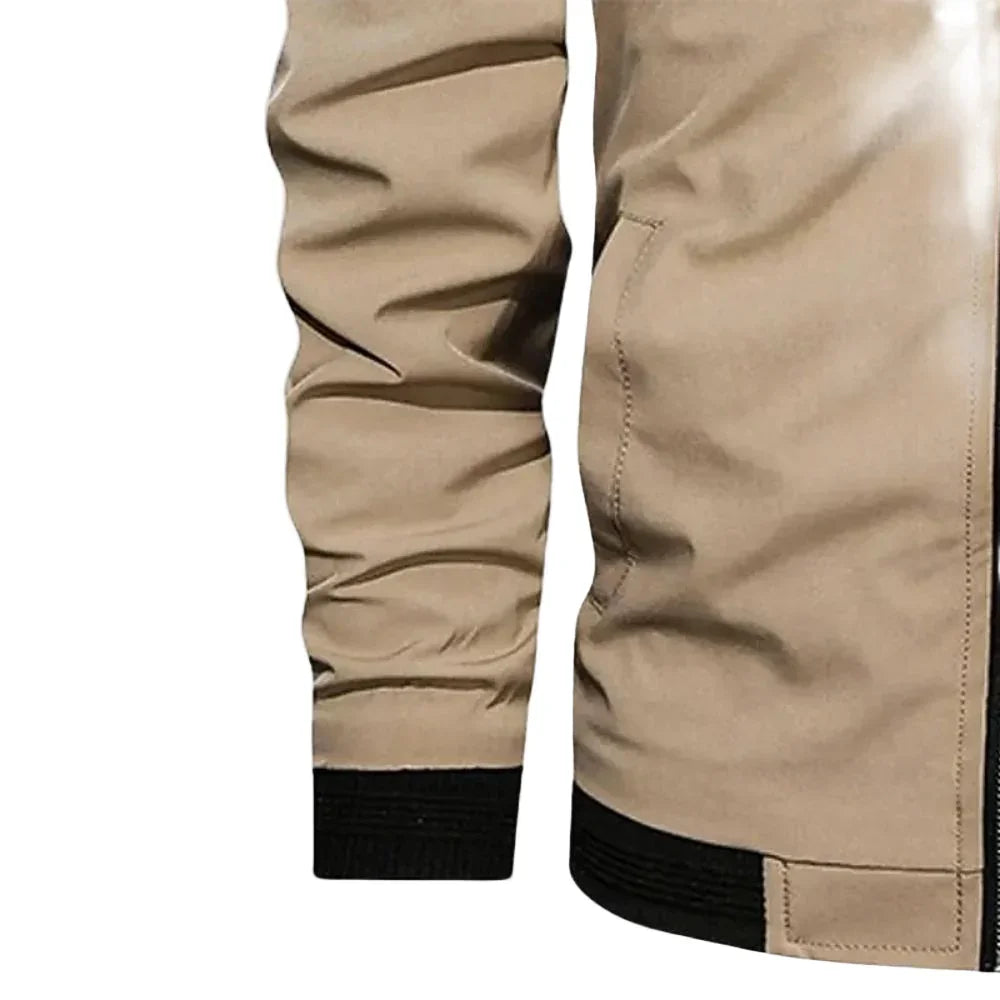 Men's Lightweight Bomber Jacket with Zipper