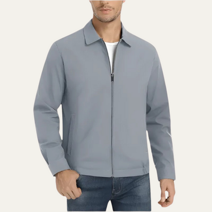 Men's Lightweight Bomber Jacket with Zipper