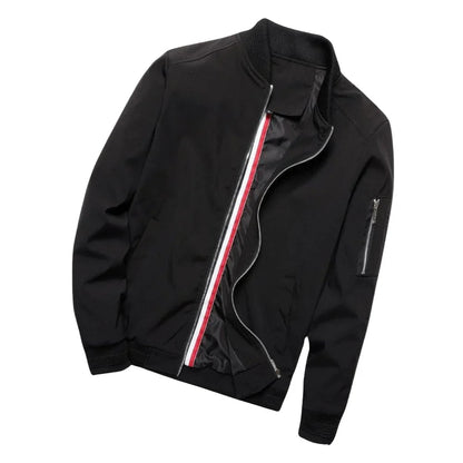 Men's Lightweight Bomber Jacket with Zipper