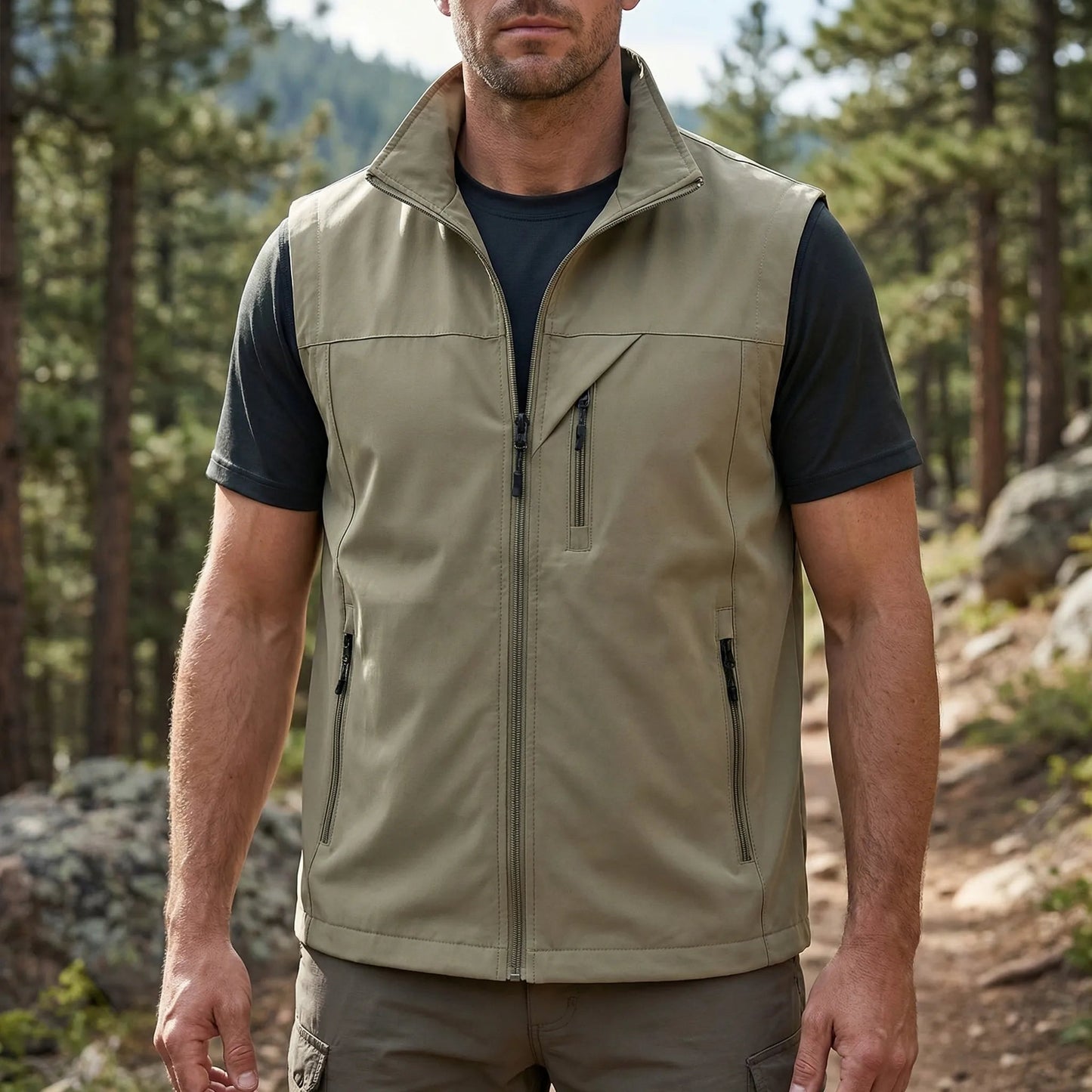 Men's Lightweight Breathable Outdoor Vest